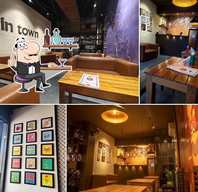 The interior of Burger Lounge, Muvattupuzha