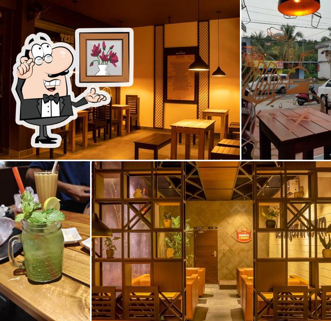 The interior of Burger Lounge, Muvattupuzha