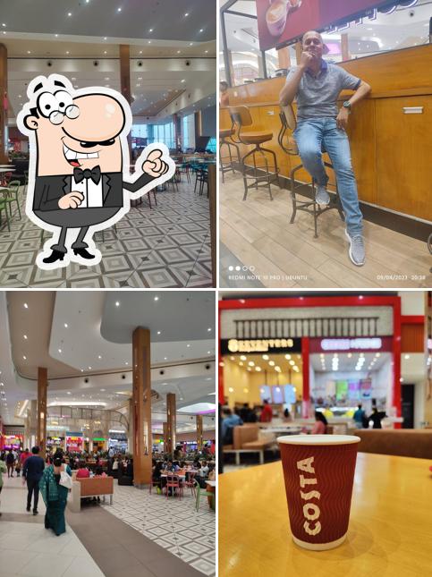Check out how Costa Coffee looks inside