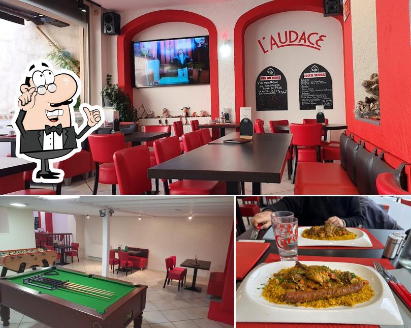 Installez-vous à l'une des tables de RESTAURANT Brasserie l'Audace