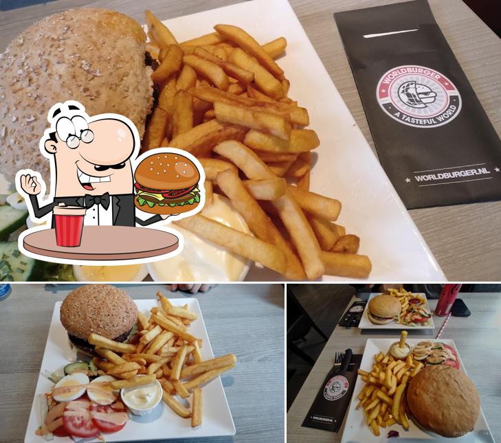 Essayez l'un des hamburgers disponible à Worldburger