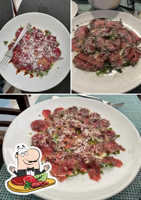 Beef carpaccio at Salt by the bay