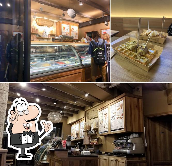 Installez-vous à l'une des tables de Amorino Gelato - Montpellier Loge