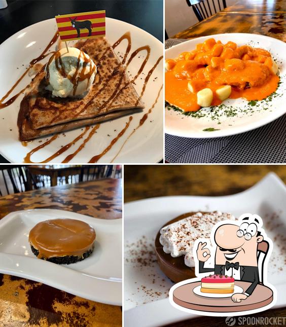 Bolo de queijo em La Rauxa Cafè i Bistrot