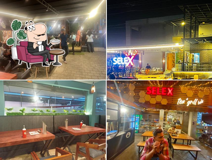 The interior of SELEX TEA & GRILL HUB