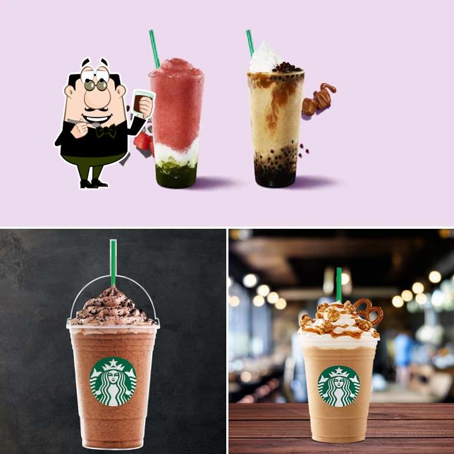 Come and try various drinks provided by Starbucks