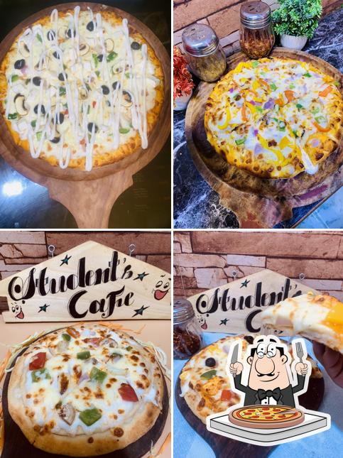 At Student's Cafe, you can taste pizza