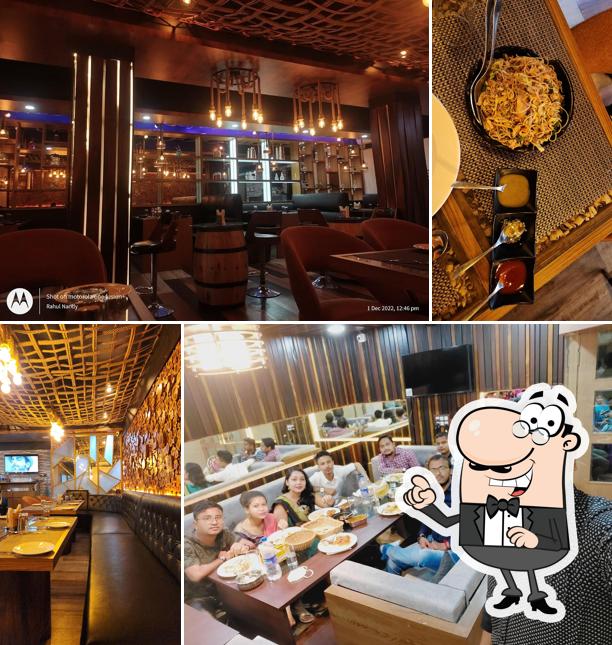 Take a seat at one of the tables at The Lounge bar cum restaurant