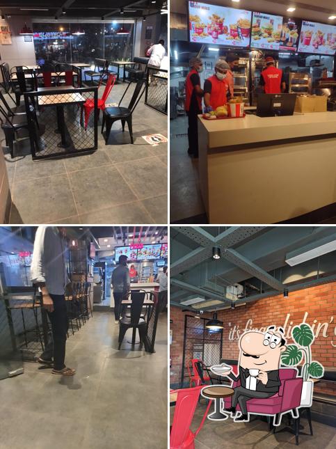 The interior of KFC