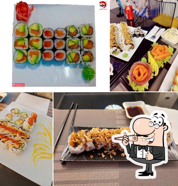Les sushi sont servis à Sushi Fuji