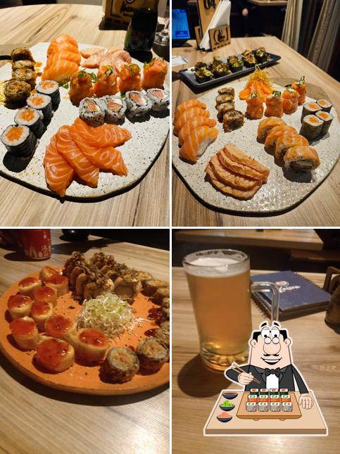 No Kaizen Sushi Lages, você pode pedir sushi