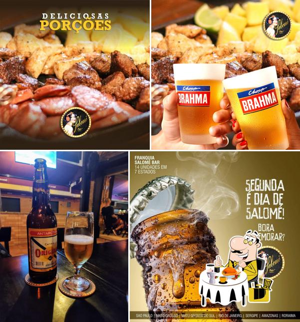 Esta é a foto apresentando comida e bebida a Salomé Bar Boituva