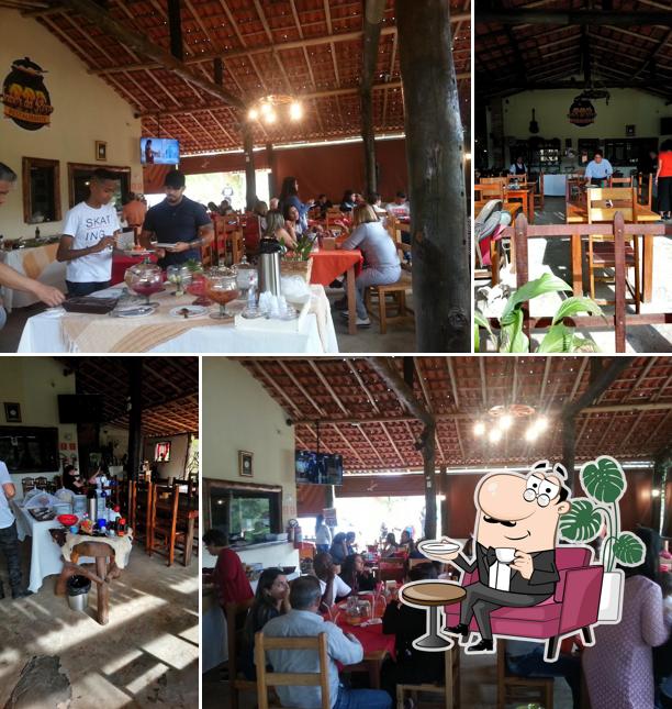 O interior do Sabor da Roça Restaurante Guararema-SP