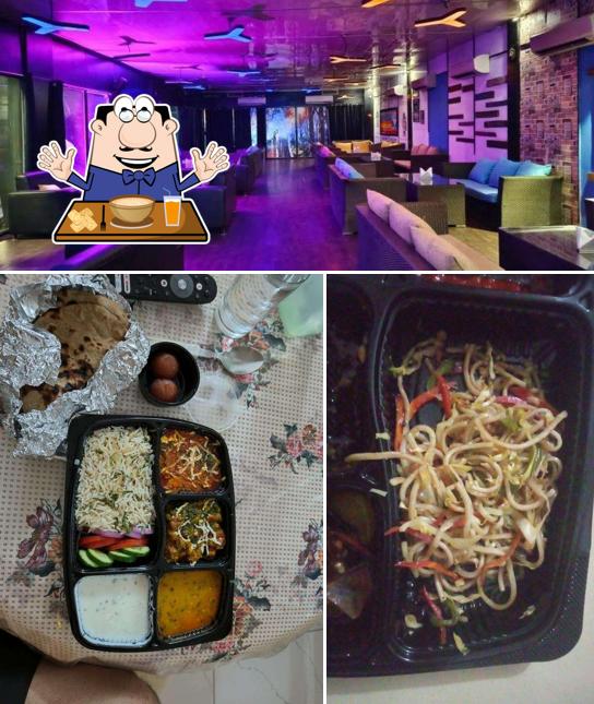 Check out the picture showing food and interior at Mathara - The Heights