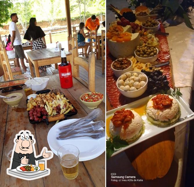 Comida em Pesque & Pague do Beca