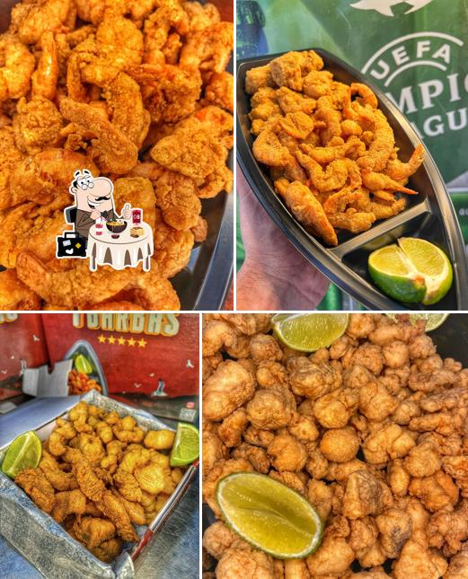 Tempura de camarão em 7 Barbas Porções & Petiscaria
