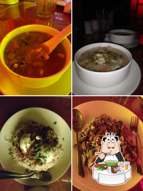Hot and sour soup at Dragon Inn