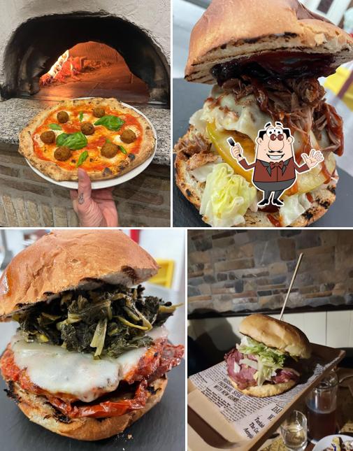 Panino con maiale stirato al Ristopizza Santoianni Pizzeria e Ristorante Carne