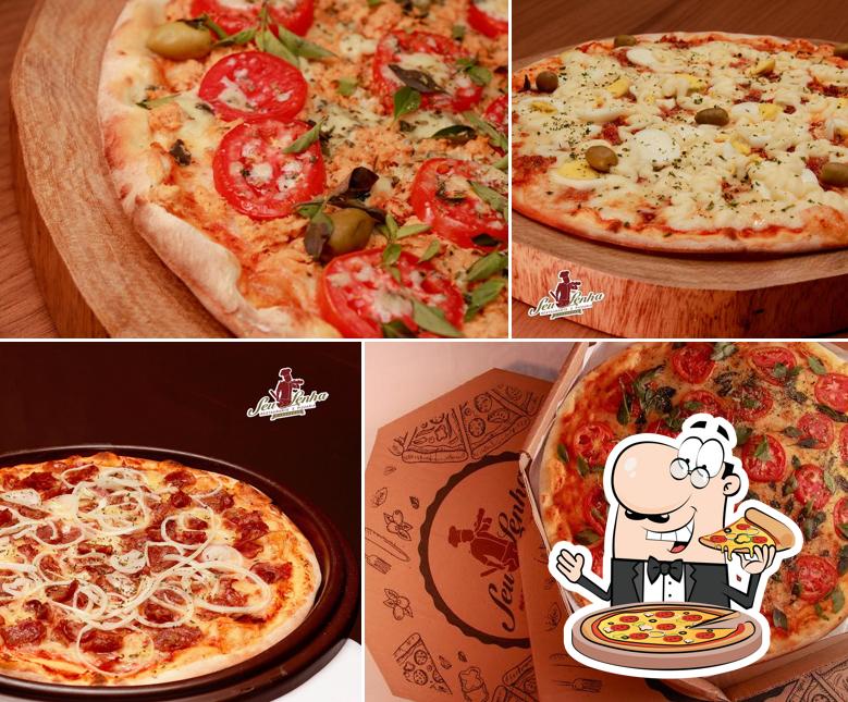 Peça diversos variedades de pizza