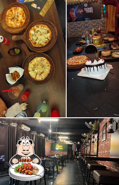 The picture of food and interior at Cafe DownTown