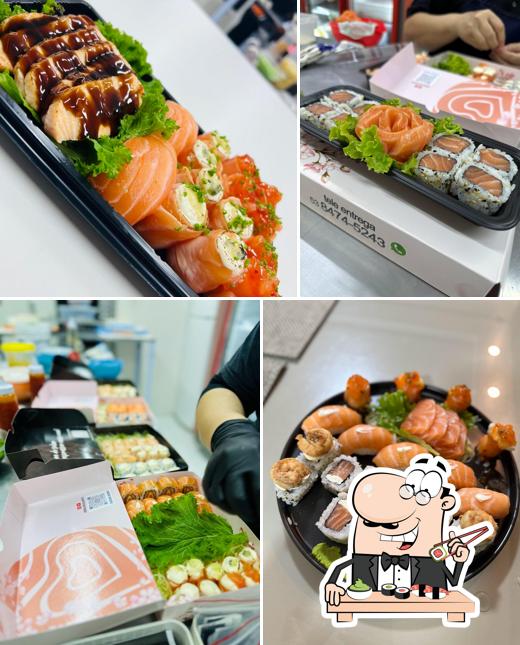 Sushi é um famoso cozinha originário do Japão