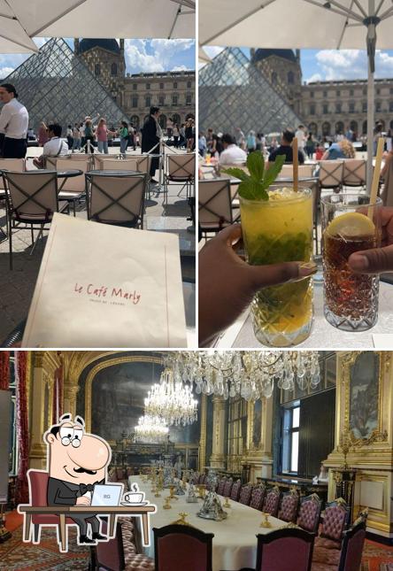 Installez-vous à l'une des tables de Le Café Marly