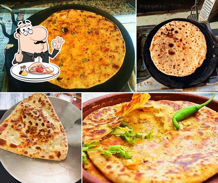 At paratha corner, you can order pizza