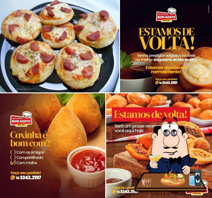 Bruschettas em Salgaderia Bom Gosto