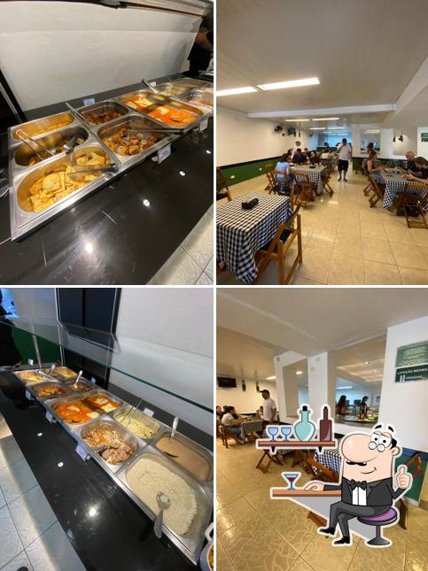 O interior do Restaurante e Pizzaria Moinho