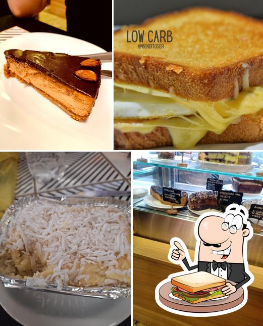 Sanduíches de queijo grelhado em Bendito Ser - Cafeteria Saudável