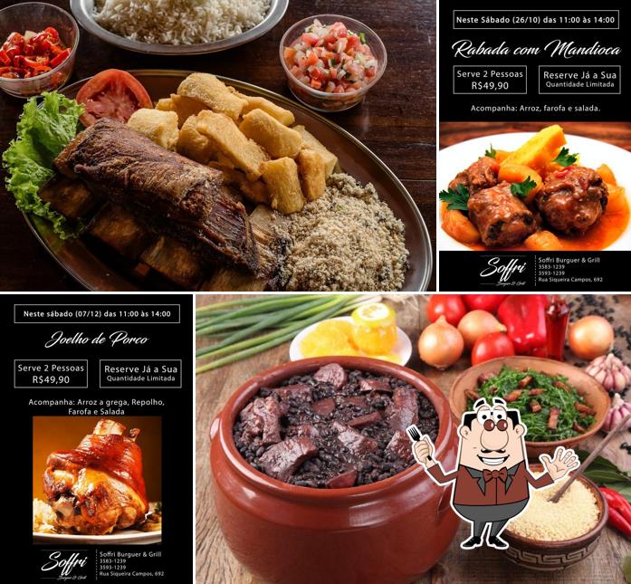 O Soffri Grill - Restaurante se destaca pelo comida e mesa de jantar