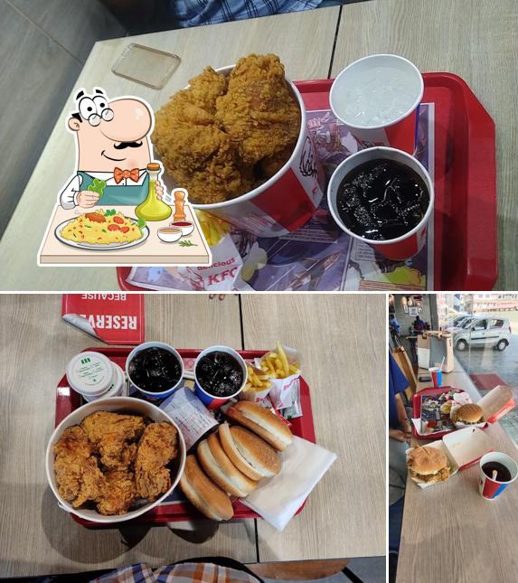 Fried chicken at KFC
