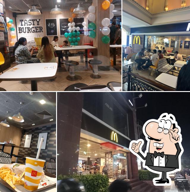 The interior of McDonald's