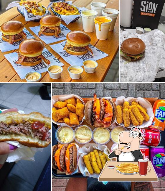 Batata frita em SiON Burguer VR
