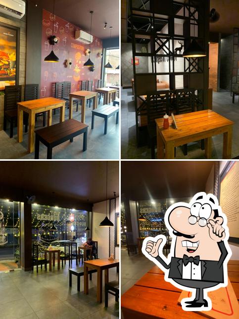 The interior of Burger Lounge, Muvattupuzha