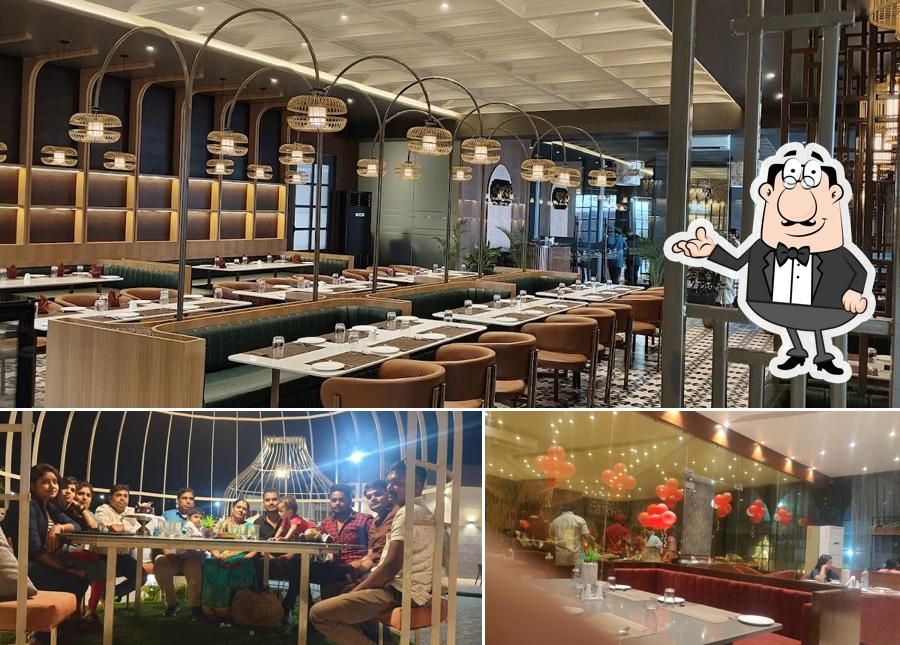 Take a seat at one of the tables at Maahol Restaurant