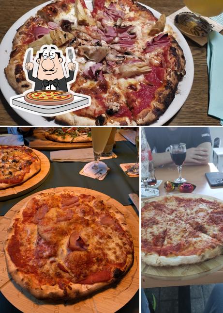 Prenez différents types de pizzas