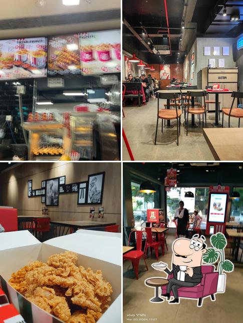 The interior of KFC