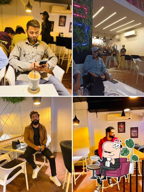 Take a seat at one of the tables at The Coffee Concept