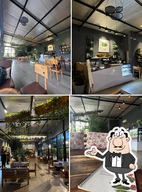 The interior of Botanical cafe