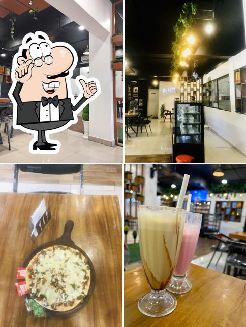 Take a seat at one of the tables at Pastel Bakes