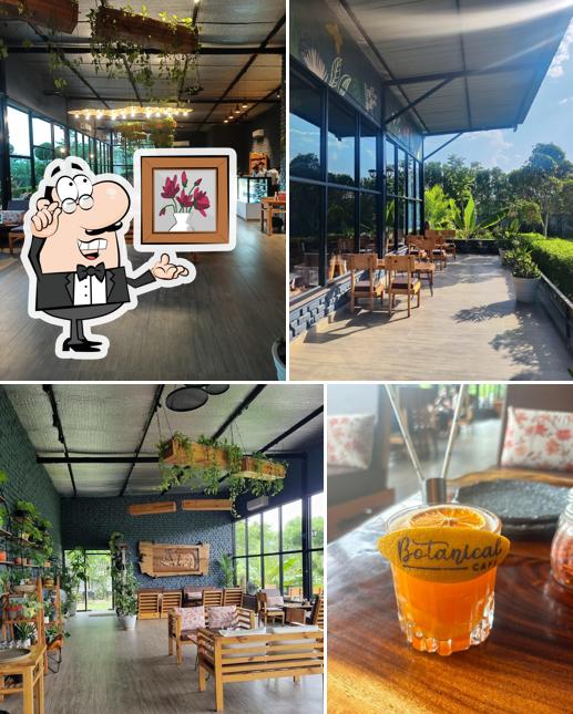 The interior of Botanical cafe