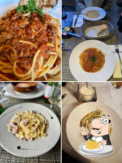 Spaghetti alla carbonara al Hotel Restaurant Derby