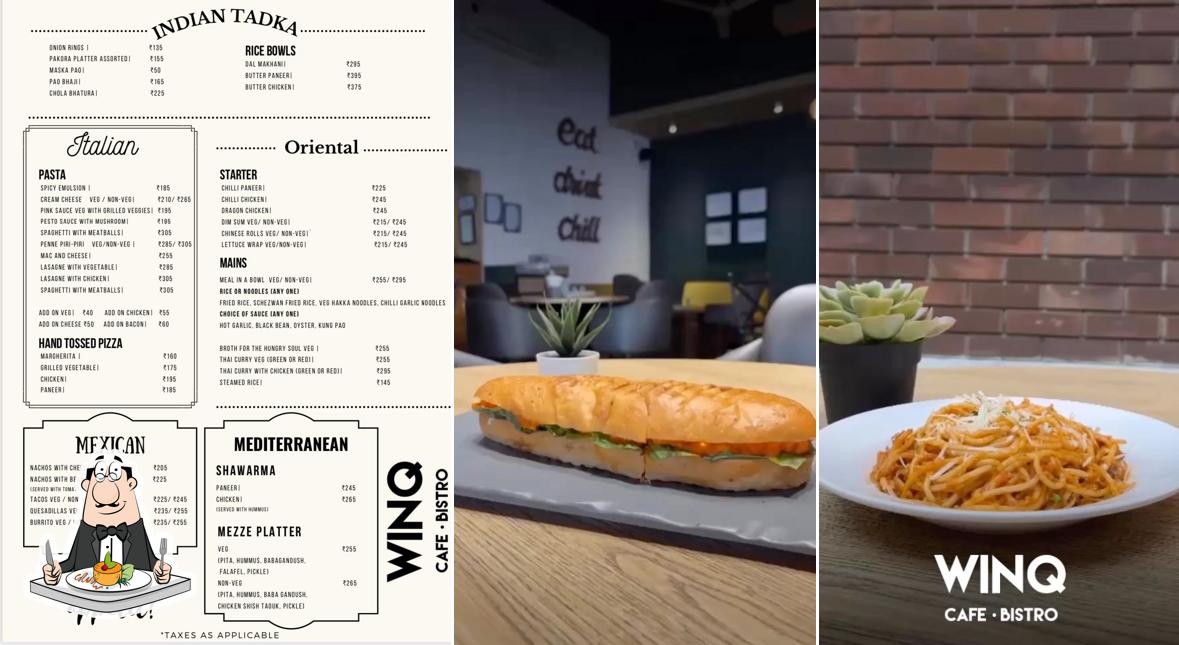 Meals at Winq Cafe