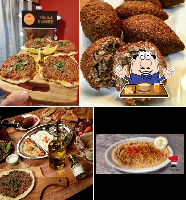 Lahmacun em Restaurante Yalla Comer - Comida Árabe (Síria)