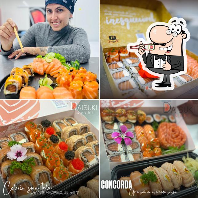 No Daisuki Sushi, você pode pedir sushi