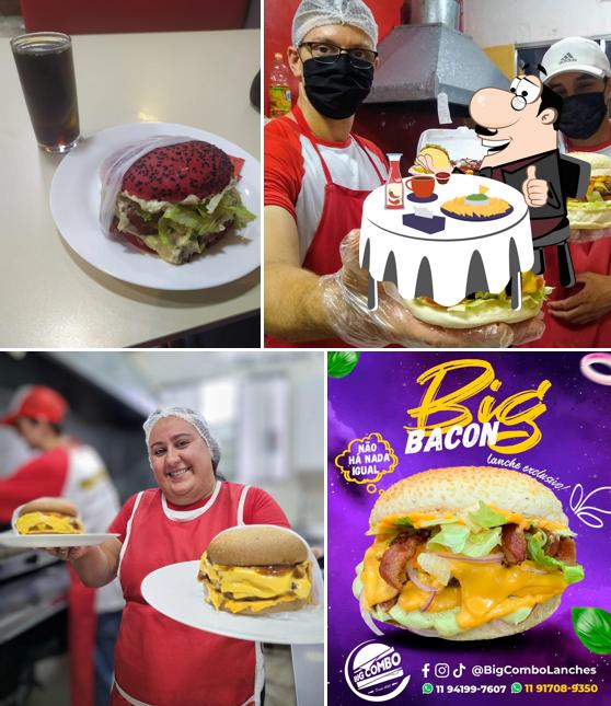 Delicie-se com um hambúrguer no Big Combo Lanches