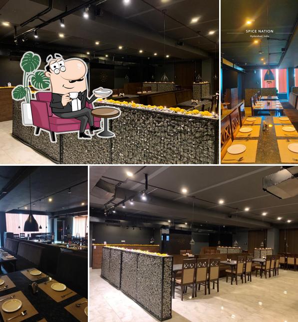 The interior of SPICE NATION restaurant