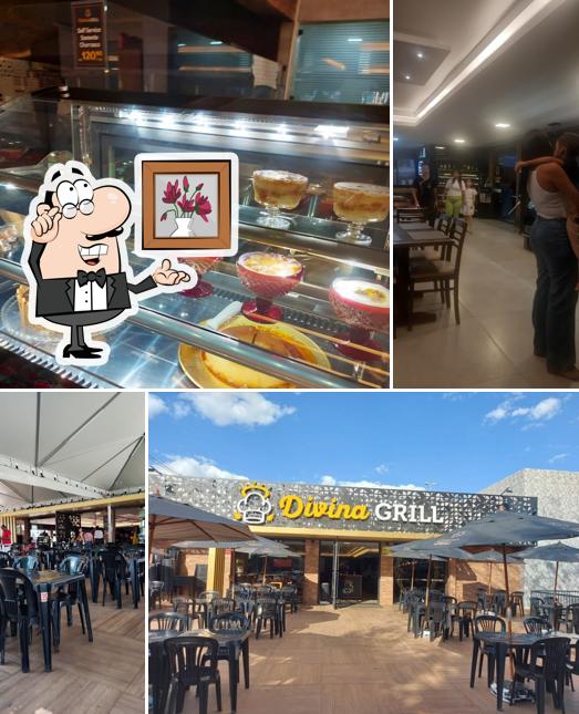 Veja imagens do interior do Divina Grill & Pizza