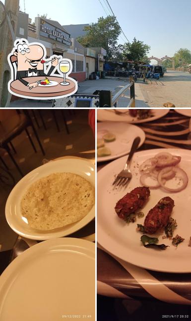 The picture of Hotel Kailash Parvat’s food and exterior